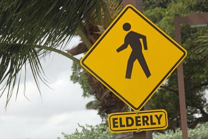 elderly sign